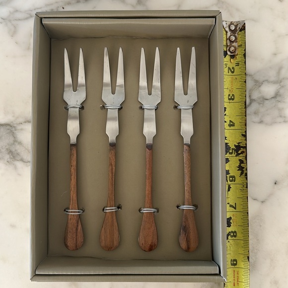 AMEN WARDY Haisley Cheese Forks x4 - Picture 2 of 2